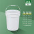 酵素桶级塑料桶猫粮桶密封桶水桶储水用酵母桶25升发酵桶 20L-白色