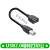 威焱 USB母转打印机方口公转接头 A型对B型 BM公转换2.0设备转接线接口打印机线延长线 USB2.0母转打印母-0.3米