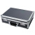 诺贝利奥 手提式密码箱黑色空箱15寸铝合金工具箱五金设备仪器箱