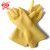 威蝶工业橡胶手套加厚牛筋耐酸碱耐磨耐用防滑防水 黄色1付装 S 