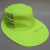 曌月环卫工人帽夏季遮阳帽物业保洁清洁工反光工作帽大帽檐网眼帽 荧光绿平顶布帽 可调节