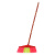 康丽雅 K-2308 木杆塑料单个小扫把 物业学校笤帚清洁扫帚 大斜五硬毛