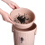 兰诗 FW1380  茶渣桶倒茶叶茶桶塑料茶台废水桶小过滤垃圾筒茶水桶  大号咖啡色带盖无吸管
