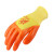 劳保手套 胶皮手套耐酸碱防护手套防滑耐油耐磨PVC手套P318 橙色 12付包 橙色 12付包