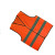 Raxwell(瑞克维尔) XRRK-03033   反光背心 双杠魔术贴款 荧光橘 均码 单位：件