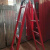 徐腾方管人字梯折叠梯工程建筑阁楼结实耐用25/50方管 加固喷塑红色人字梯3米