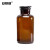 安赛瑞 玻璃广口试剂瓶（2个装）实验室棕色大口磨砂碘伏瓶磨口瓶密封滴剂瓶 30ml 600512