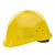 伟光安全帽 新国标 电绝缘 ABS透气 工地工程 圆顶透气黄色 可定制LOGO