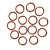 CSCD密封件氟胶圈O型圈密封圈线径3.55mm内径21.2--50mm耐高温耐腐蚀 内径40*3.55  10个