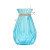 畅印 新款创意玻璃花瓶干花瓶插花瓶水培花瓶装饰摆件瓶 小号蓝色