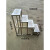 欧杜（oudu）  不锈钢台阶凳2层小梯子脚踏凳户外小门台小楼梯仓库 不锈钢90*60*90厘米304的