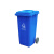 户外塑料垃圾桶240升大号加厚脚踏分类垃圾箱小区公园环卫果皮箱 240升绿色通用标识 带轮盖挂车13.5KG