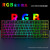 RK 87键 RGB键鼠套装 蓝牙2.4G无线有线机械键盘鼠标游戏电竞客制化热插拔笔记本电脑平板手机 白色(RGB)三模 键鼠套装 青轴