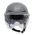 新国标3C认证夏季电动车安全头盔男女电瓶摩托车半盔双镜款可调节 亚黑 均码