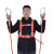 安全带工地施工保险带高空作业安全带全身五点式攀岩安全带安全绳 国标橘色单小钩2米