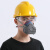 猪鼻子口罩 防尘口罩面具透气防粉尘工业灰男打磨可清洗易呼吸面 硅胶款+10片棉