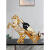 欧式创意双战马红酒架子摆件家用客厅时尚现代轻奢酒柜装饰品 金色XHF-064A 单马拉车红酒架