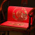 巢品红木椅子坐垫靠背一体腰靠实木圈椅茶椅垫护腰靠背垫沙发座垫定制 花想容 高精密 红色 支持定制请咨询(私拍不发)