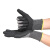 瑞珂韦尔（Rockwell）劳保手套乳胶浸胶手套防滑耐磨透气维修手套RN1003黑色 5副 M/8