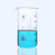 高型烧杯 实验室高硼硅耐热玻璃量杯 带刻度高形玻璃杯 100ml 250 深蓝色