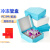 塑料冻存管盒冷存管盒EP管盒pc1.8/2/5/10ml25格50格81格100格 【BKMAM】50格 PP材质 绿色 1.5/1.