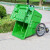 400L保洁车手推塑料环卫垃圾车大号户外垃圾桶市政物业垃圾清运车 小轮子款绿色(带盖)