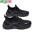 卡帝乐鳄鱼（CARTELO）运动徒步男士鞋子春夏季休闲透气户外登山跑步鞋 QH601 黑色 44