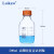 蜀牛玻璃棕色透明蓝盖丝口试剂瓶高硼硅蓝盖瓶100/250/500/1000ml 高硼硅透明500ml