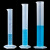 实验室塑料量筒带刻度线pp材质聚丙烯10/25/50/100/250/500/1000/ 聚丙烯25ml