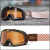 复古越野哈雷摩托车眼镜滑雪shoei头盔护目风镜BARSTOW -18 Solace橘色