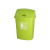 家用带盖垃圾桶加厚摇盖垃圾桶宿舍办公室收纳桶30L40L大垃圾箱 40L带盖子H款果绿色眼睛送1卷垃圾袋