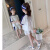 瑞邦莱女童夏季套装新款中大儿童洋气时髦运动短袖韩版适合3-12岁小 白色56 160