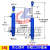 50缸径液压油缸双向液压缸升降式油顶3吨小型液压缸液压顶千斤顶 50*1200(实心电镀)