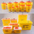 定制利器盒黄色废物针头圆形锐器盒一次性小垃圾桶诊所 圆形3L1箱100个