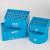 低温冰盒恒温盒冷冻盒试管酶盒PCR 0.5 1.5 ml 离心管盒多用冰盒 方形1.5ml 50孔冰盒不含试剂 带