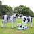 JDNXX户外卡通雕塑摆件门店欢迎奶牛园林景观玻璃钢幼儿园花园庭院装饰 5.背包奶牛
