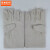 京洲实邦  加厚耐磨24线电焊双层劳保手套B 单层帆布手套——100双 L