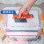 幸蕴（XINGYUN) 塑料带提手收纳箱65L 储物箱 加厚带盖杂物工具整理箱 透明款带滑轮