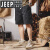 Jeep吉普美式休闲短裤男夏季宽松日系复古潮流帅气中裤纯棉重磅水洗工 黑色 M 建议80100斤
