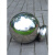 不锈钢圆球带座装饰球大门柱子空心球圆座围墙楼梯扶手连体球 500球焊接250底座本色