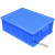塑料周转箱带盖加厚长方形胶箱框筐收集箱收纳箱零件盒物流箱 5号胶箱加厚蓝色 中号