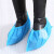三五一六 厂家定制无纺布鞋套一次性加厚耐磨防尘透气鞋套脚套蓝色100只