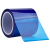 联嘉 PET耐高温胶带 不留残胶耐磨耐用 蓝色半透明 75mm×33m×0.06mm 5卷