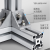 TLXT   工业铝型材欧标4040铝合金型材自动化设备40*40方管框架角铝配件  货期3-5天 4040Z-2.5