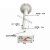 监控摄像头支架室外加长铝合金伸缩球机支架万向鸭嘴枪机吊装璧装 5米