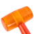 沸耐笙 FNS-30899 橡胶锤工具锤 橘色透明木柄皮锤1500克0.7kg 1把