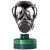 普达 自吸过滤式防毒面具 化学化工喷漆全面罩 防有害气体套装 MJ-4003+P-K-2过滤罐
