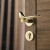 百蒂安室内卧室门锁磁吸静音金色小鸟门把手创意家用房间实木木门房门锁 B款黑色（静音型）