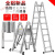 丹斯提尼全铝伸缩梯子铝合金加厚折叠梯人字梯家用升降梯阁楼爬梯工程 【全铝】单面直梯2.9米