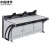 中悦博华监控操作台金属桌架后置型材耐磨桌面YY0325 白色三联（不含支架） 